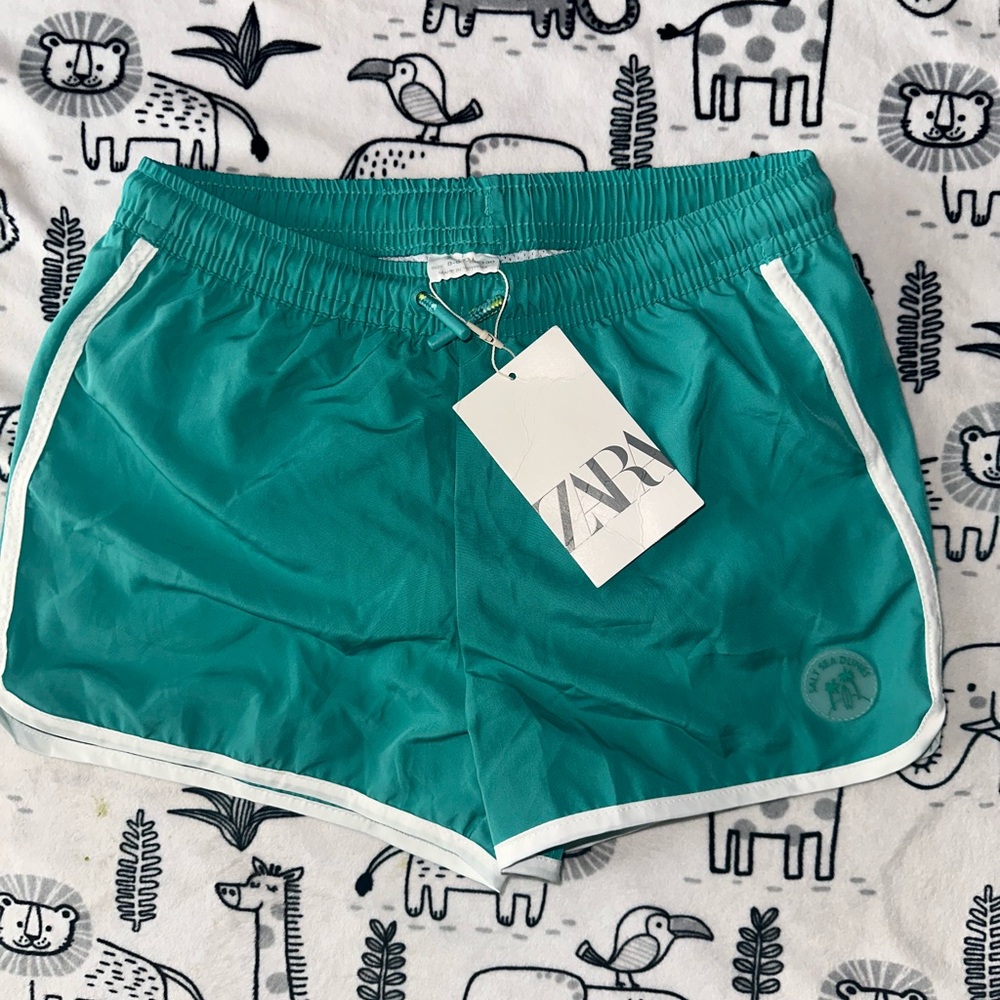 Zara Women's Aqua Athletic Shorts